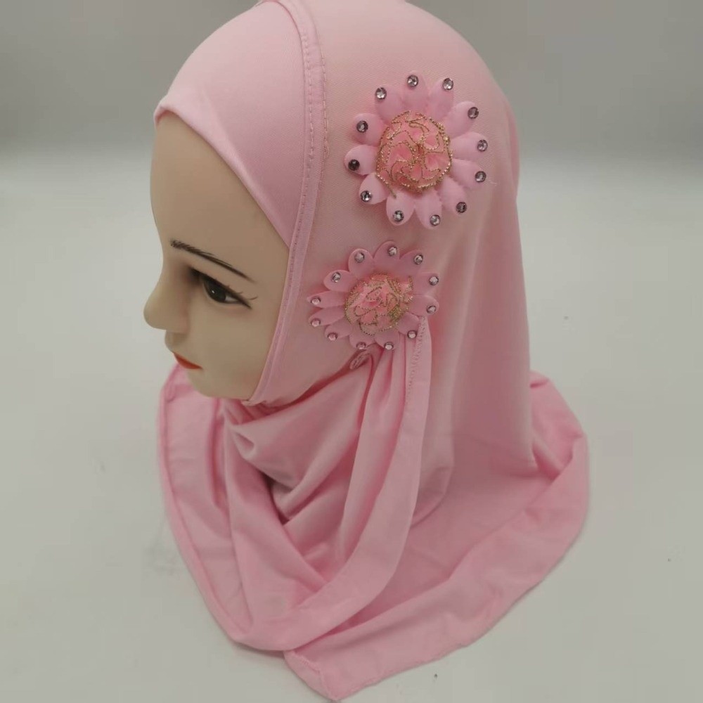 Hijab Anak Motif Bunga Solid G - Ethnic Fashion Girls ulasan dan harga