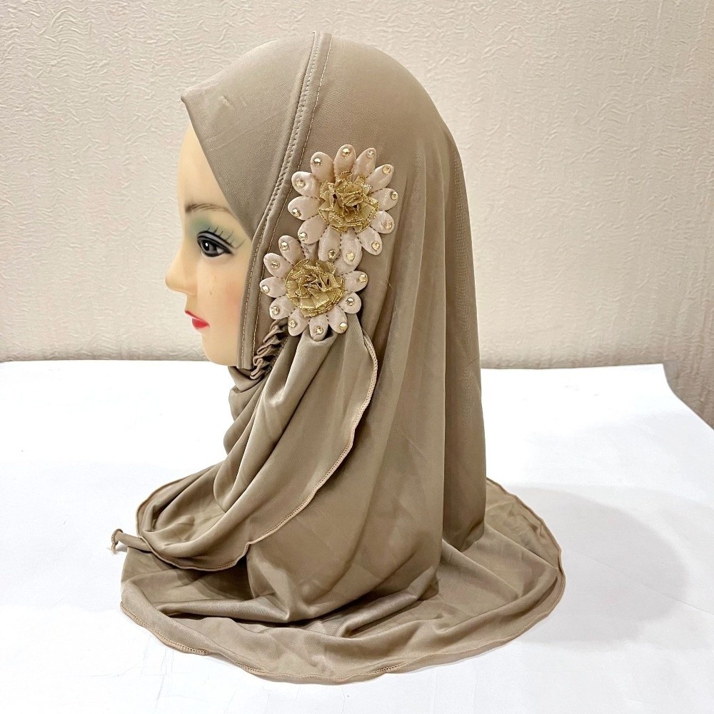 Hijab Anak Motif Bunga Solid G - Ethnic Fashion Girls ulasan dan harga