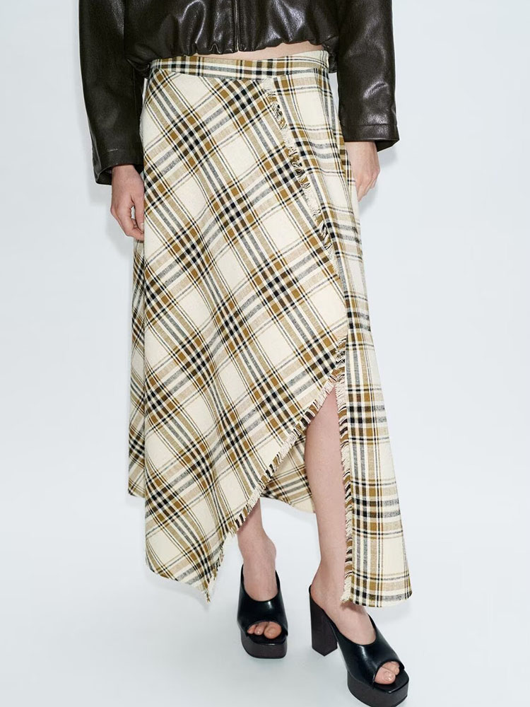Rok Midi Pinggang Tinggi Wanit - New Ethnic Fashion ulasan dan harga