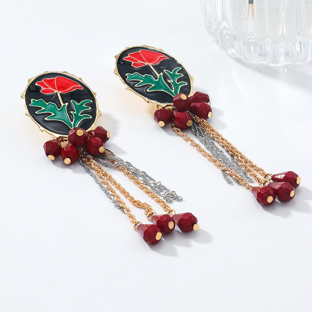 Anting-anting bunga enamel tre - Ethnic Fashion Trends 2026 ulasan dan harga