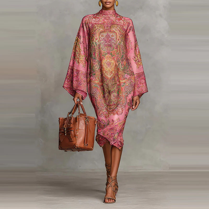 Gaun liburan kasual longgar be - Ethnic Fashion Runway ulasan dan harga