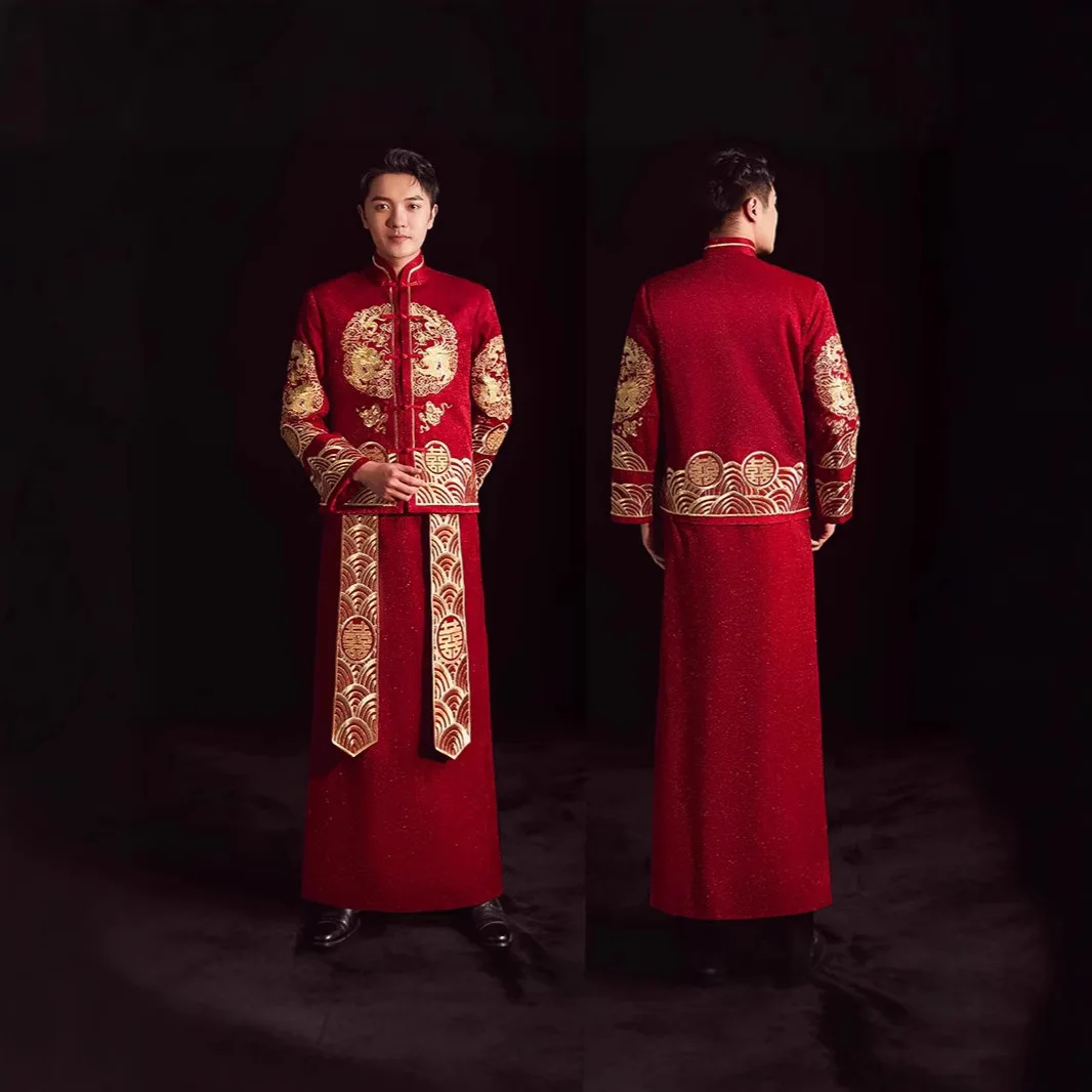 Pakaian Pria Xiuhe Bordir Gaya - Salwar Kameez Set ulasan dan harga