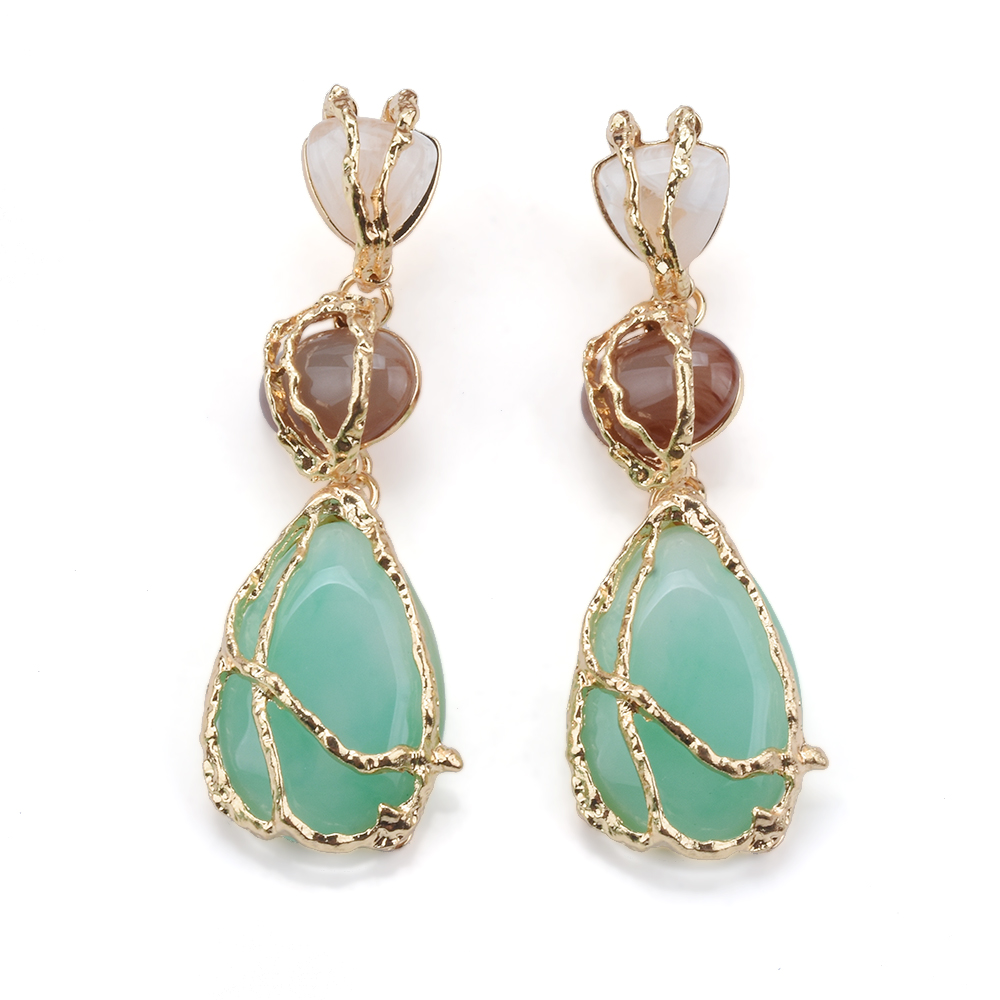Anting-anting gantung batu res - Ethnic Fashion Trends 2026 ulasan dan harga