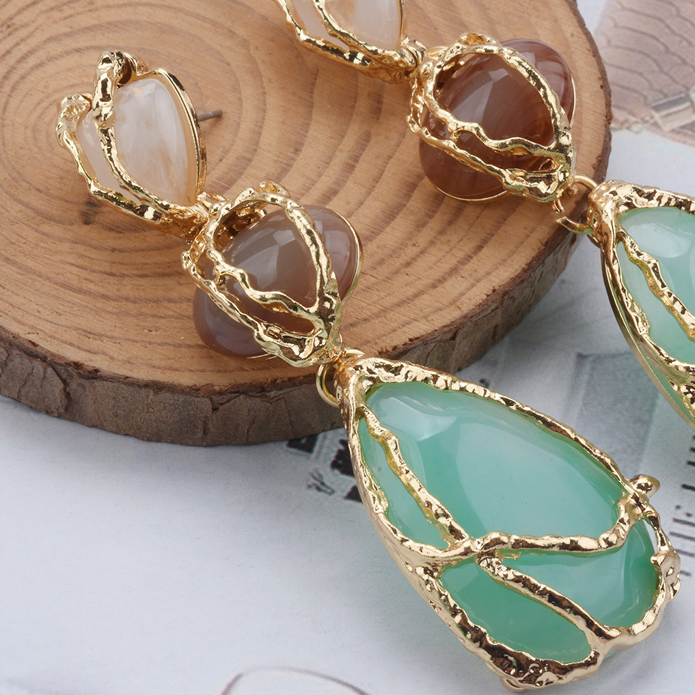 Anting-anting gantung batu res - Ethnic Fashion Trends 2026 ulasan dan harga