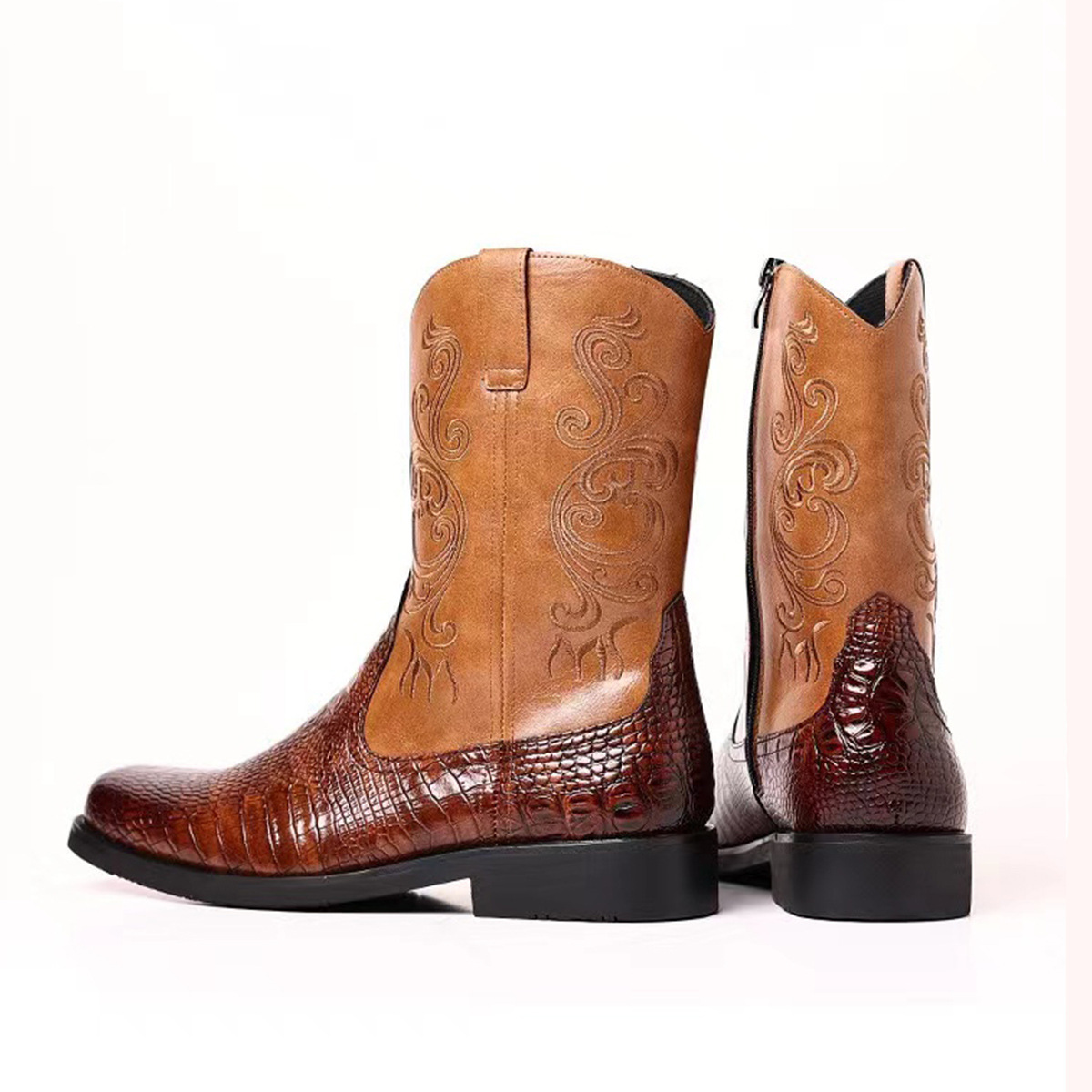Sepatu Bot Koboi Barat Kasual  - Ethnic Fashion Men ulasan dan harga