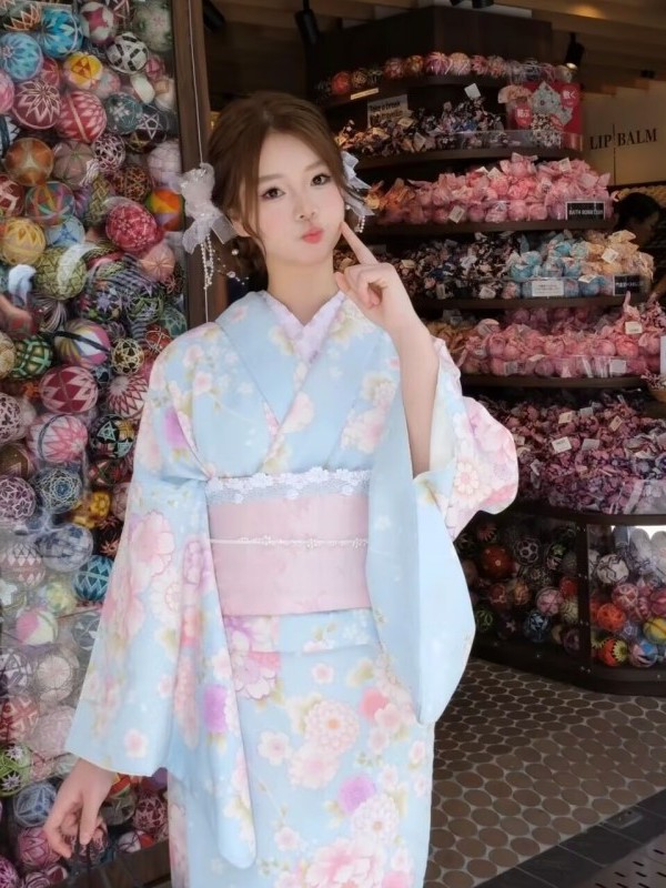Kostum Fotografi Kimono Tradis - Ethnic Fashion Girls ulasan dan harga