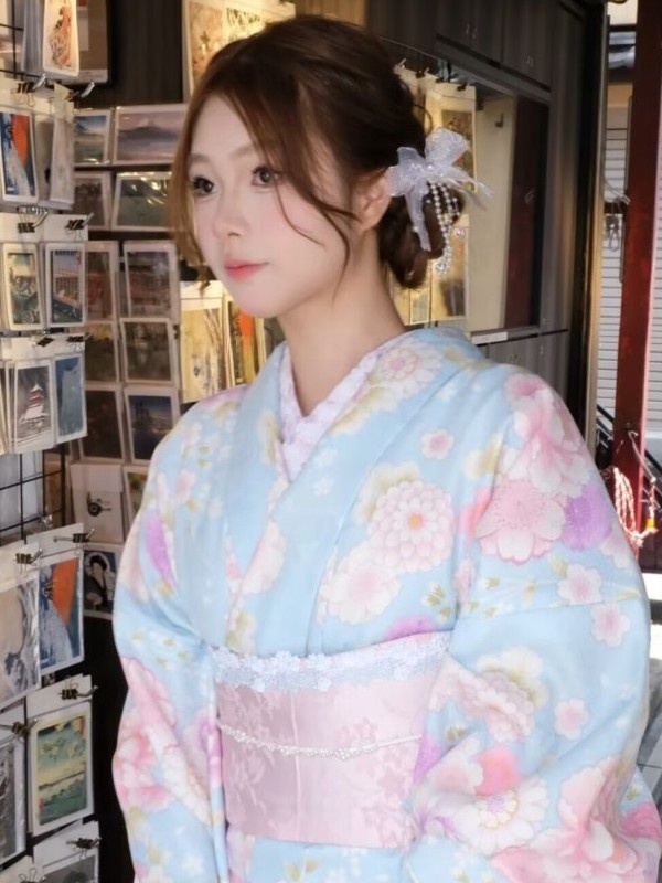 Kostum Fotografi Kimono Tradis - Ethnic Fashion Girls ulasan dan harga