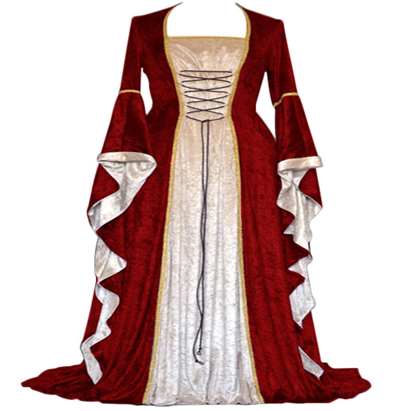 Gaun Wanita Gaya Retro Abad Pe - Ethnic Gown ulasan dan harga