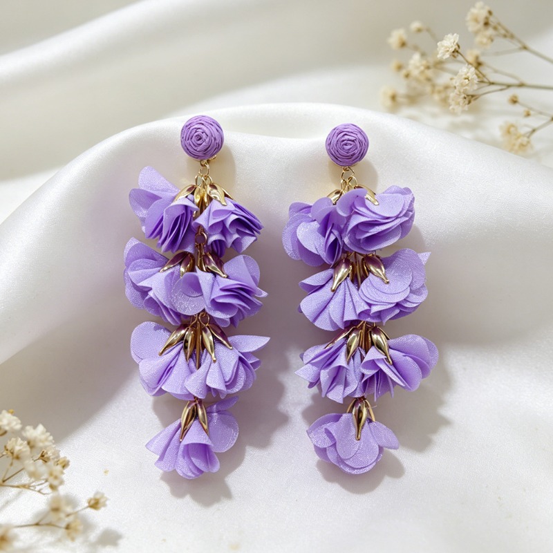 Anting Jepit Bunga Warna-warni - Ethnic Fashion Trends 2026 ulasan dan harga