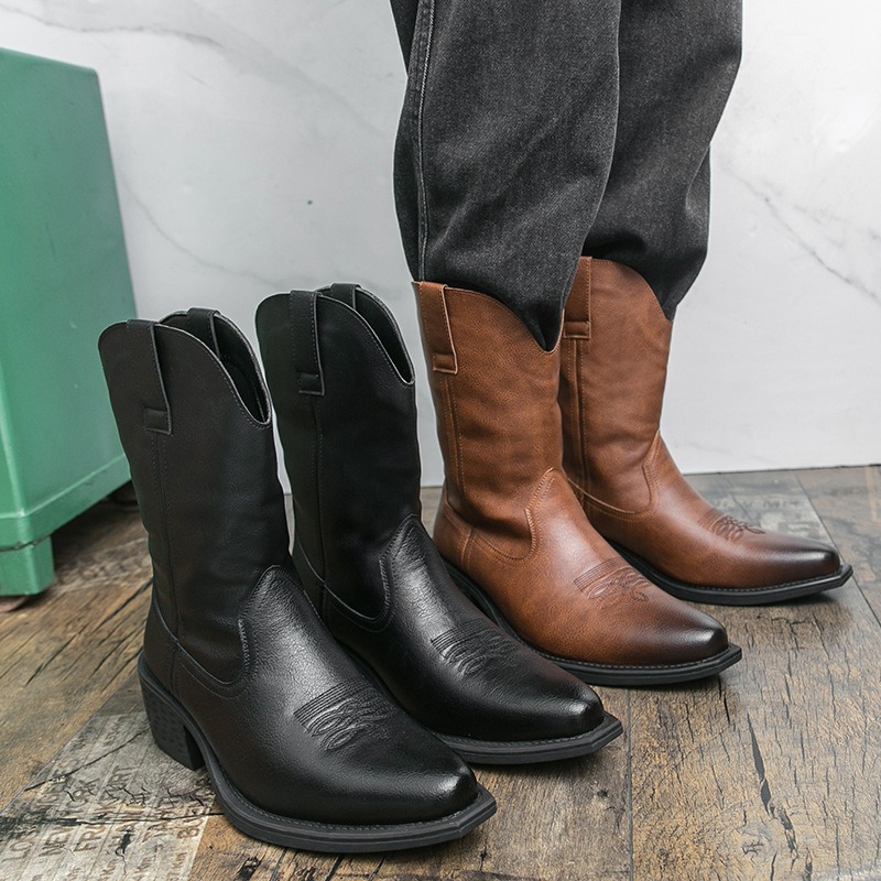 Sepatu Bot Pria Bordir Klasik  - Ethnic Fashion Men ulasan dan harga