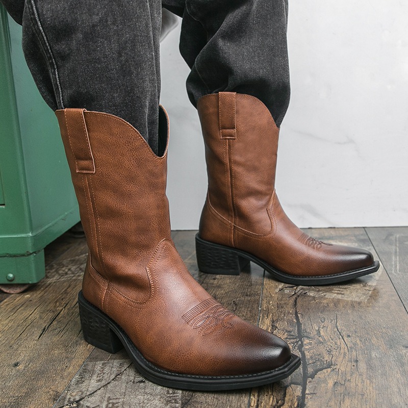 Sepatu Bot Pria Bordir Klasik  - Ethnic Fashion Men ulasan dan harga