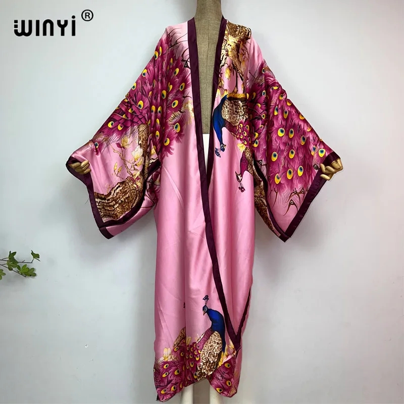 WINYI 2022 Gaun Kimono Kaftan  - Ethnic Gown ulasan dan harga