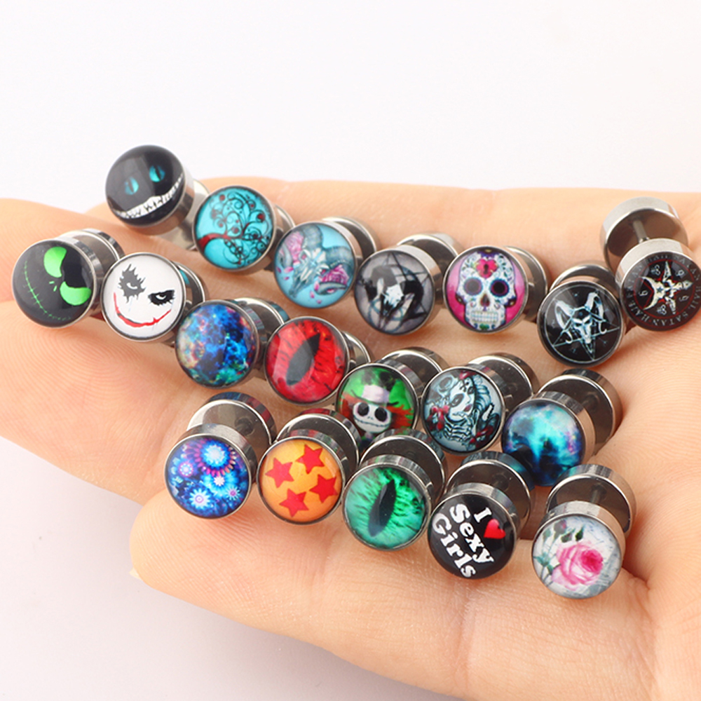 JUNLOWPY anting-anting Tragus  - Ethnic Fashion Logo ulasan dan harga
