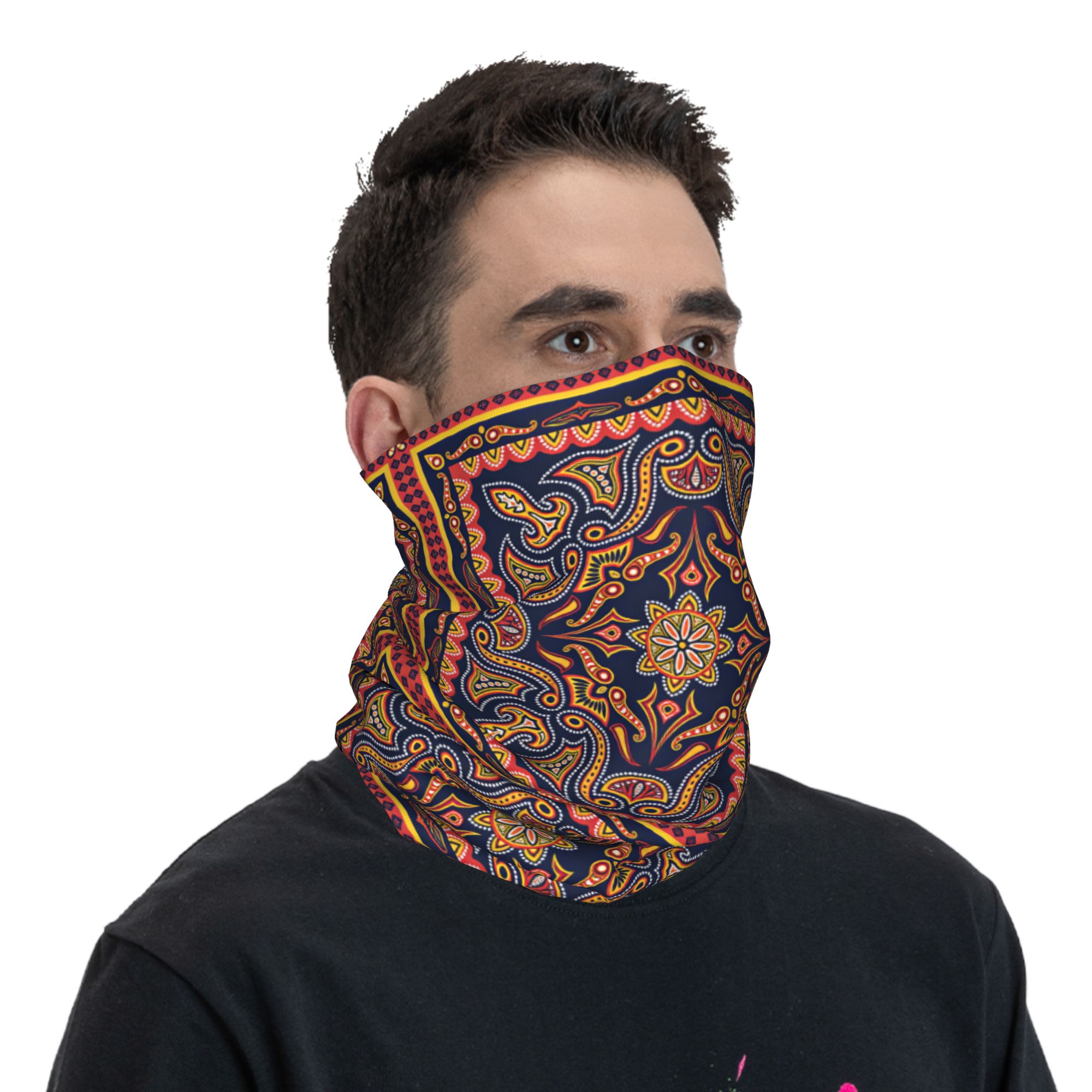 Penutup Leher Motif Etnik Trib - Ethnic Fashion Men ulasan dan harga